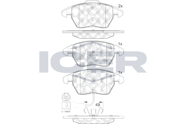 Brake Pad Set, disc brake (Braking System)