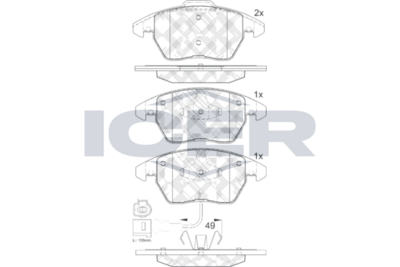 Brake Pad Set, disc brake (Braking System)