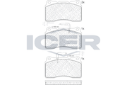 Brake Pad Set ALFA ROMEO