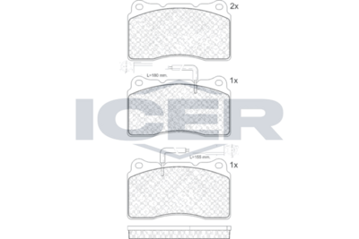 Brake Pad Set ALFA ROMEO
