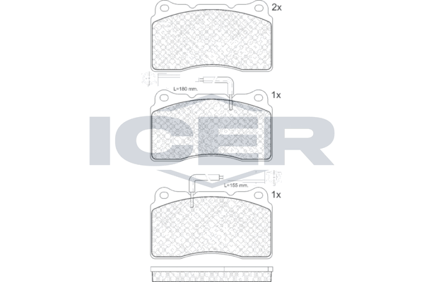 Brake Pad Set ALFA ROMEO