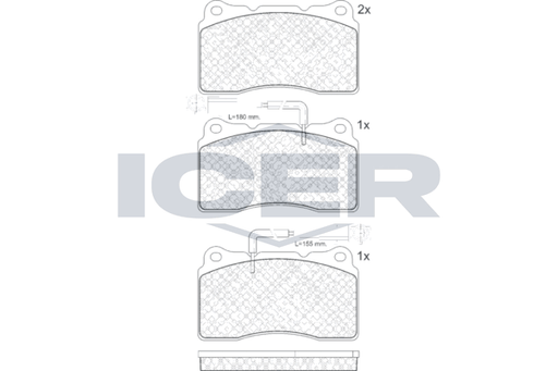 Brake Pad Set ALFA ROMEO