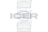 Brake Pad Set ALFA ROMEO