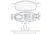 Brake Pad Set Front Icer Ford Mondeo