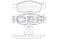 Brake Pad Set Front Icer Ford Mondeo