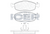 Brake Pad Set Front Icer Ford Mondeo