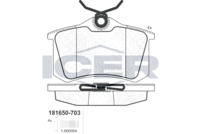 Rear Brake Pad Set