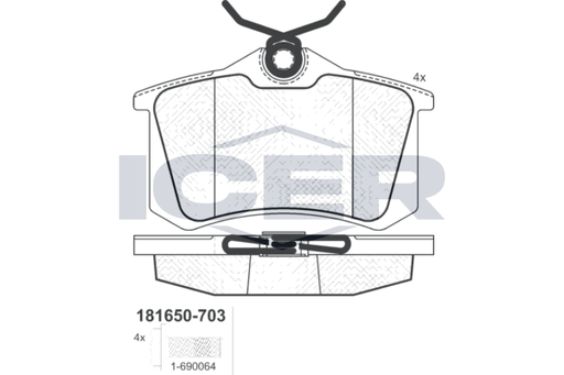 Rear Brake Pad Set