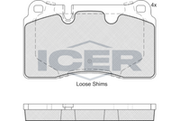 Brake Pad Set Front Icer Audi Q7