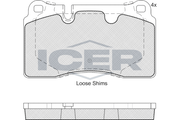 Brake Pad Set Front Icer Audi Q7