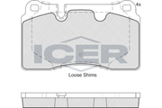 Brake Pad Set Front Icer Audi Q7