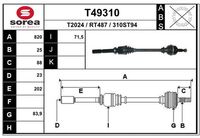 Drive Shaft (Wheel Drive)