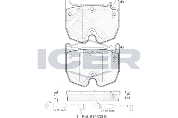 Brake Pad Set, disc brake (Braking System)