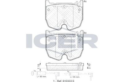 Brake Pad Set, disc brake (Braking System)