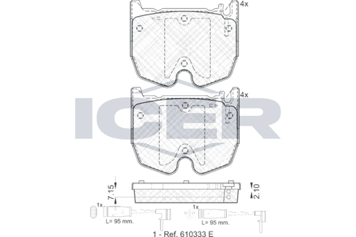 Brake Pad Set, disc brake (Braking System)