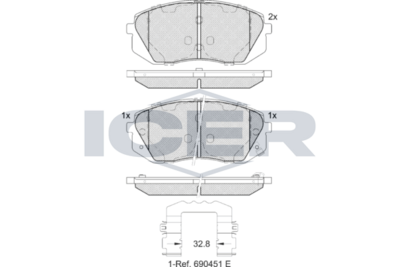 Brake Pad Set ICER