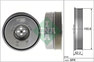 Belt Pulley, crankshaft BMW
