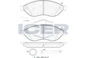 Brake Pad Set Front Icer Fiat Ducato