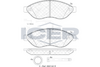 Brake Pad Set Front Icer Fiat Ducato