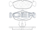 Front - Brake Pad - Icer - Opel Corsa
