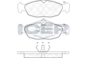 Front - Brake Pad - Icer - Opel Corsa