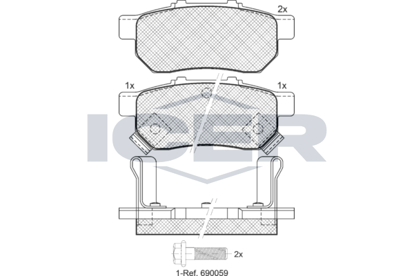 Brake Pad Set, disc brake (Braking System)