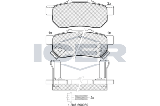 Brake Pad Set, disc brake (Braking System)