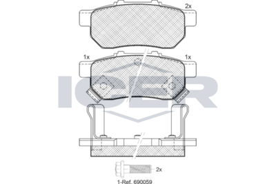 Brake Pad Set, disc brake (Braking System)