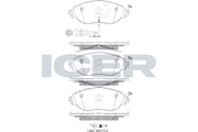 Front Brake Pad Icer For Vw/Passat/Skoda