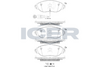 Front Brake Pad Icer For Vw/Passat/Skoda