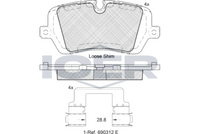 Brake Pad Set Rr Icer Land R Discovery