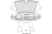 Brake Pad Set Rr Icer Land R Discovery