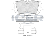 Brake Pad Set Rr Icer Land R Discovery