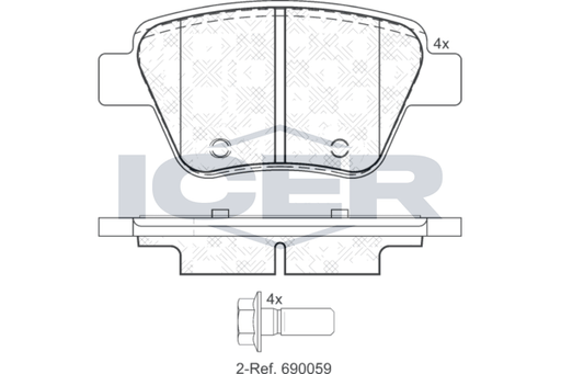 Brake Pad Set, disc brake (Braking System)