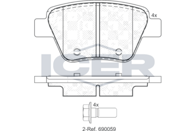 Brake Pad Set, disc brake (Braking System)