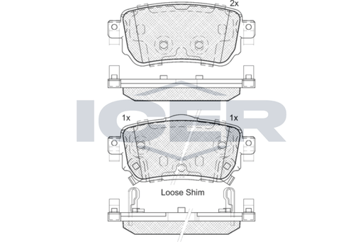 Brake Pad Icer Nissan Qashqai
