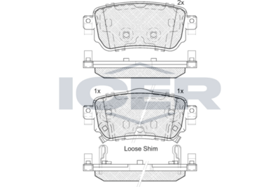 Brake Pad Icer Nissan Qashqai