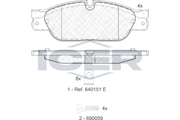 Brake Pad Set ICER