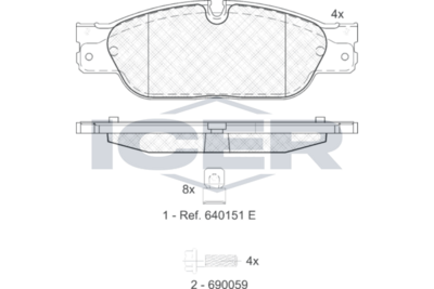 Brake Pad Set ICER