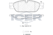 Brake Pad Set ICER