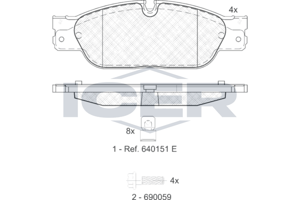 Brake Pad Set ICER