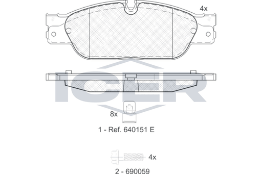 Brake Pad Set ICER