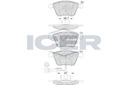 Brake Pad Set, disc brake (Braking System)