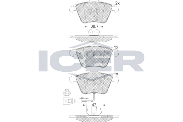 Brake Pad Set, disc brake (Braking System)
