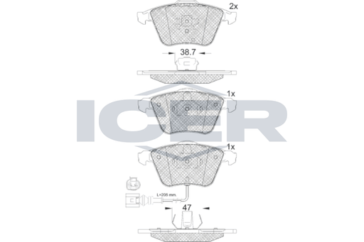 Brake Pad Set, disc brake (Braking System)