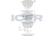Brake Pad Set, disc brake (Braking System)