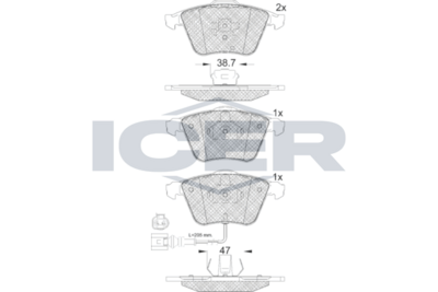 Brake Pad Set, disc brake (Braking System)