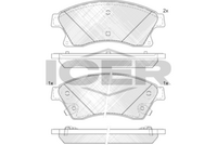 Front - Brake Pad - Icer Chevrolet Aveo