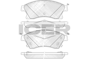 Front - Brake Pad - Icer Chevrolet Aveo