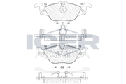 Front - Brake Pad - Icer - Opel Astra G